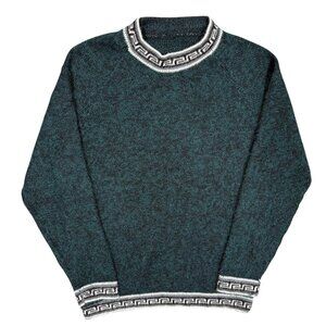 Vintage Baby Alpaca Wool Knit Sweater Traditional Pullover XS